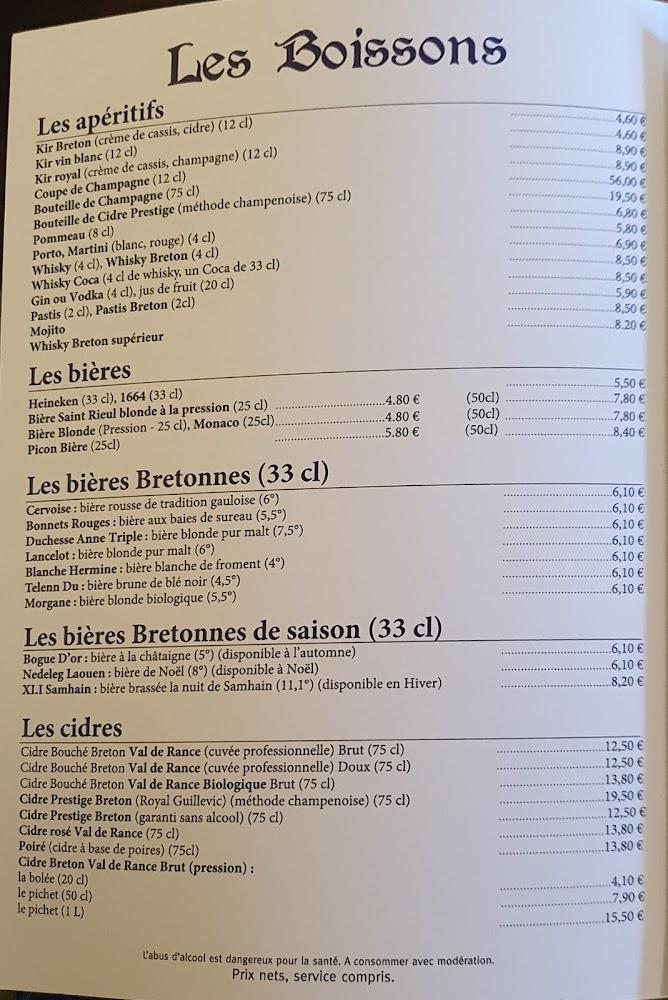 Crêperie l'Etang d'Art - Menu Image 1