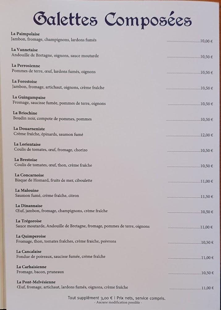 Crêperie l'Etang d'Art - Menu Image 2